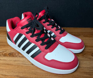 K-Swiss 1993 Low Men's Sneakers Red Black White Lace Up Shoes - Size 10.5